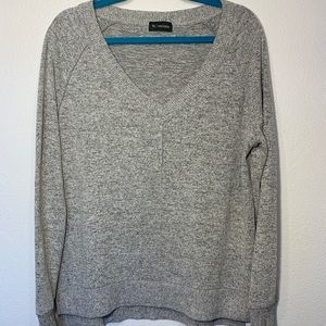 Soft V-neck sweater from Wantable, washed gray